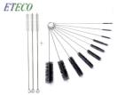 ESD Small Bottle Tube Cleaning Brush Black 210*6mm Nylon Bristle