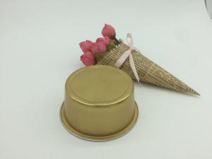 Wholesale Disposable Aluminum Foil Cups Gold Foil Cupcake Liners Dessert Cup With Lid from china suppliers