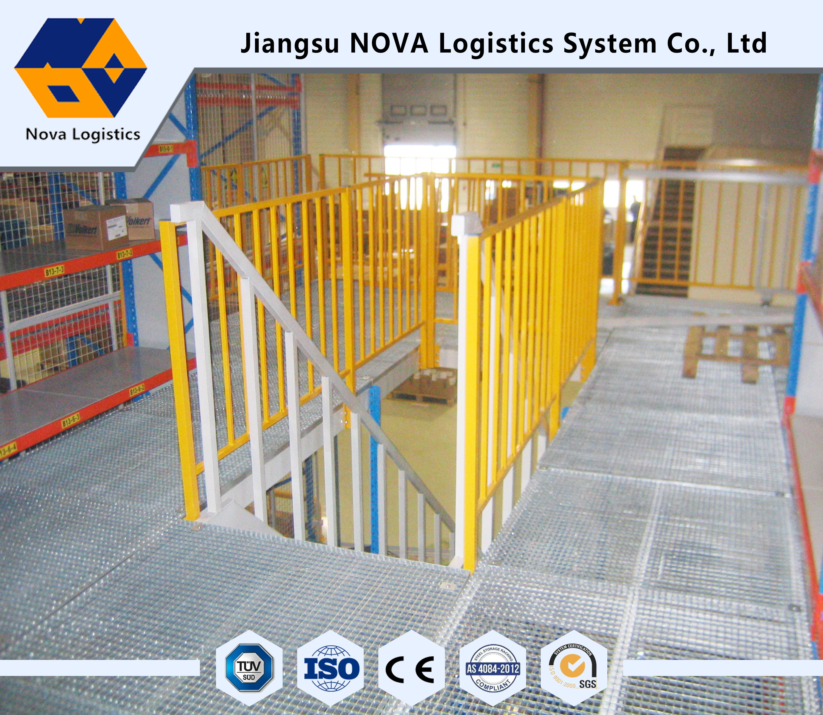 Professional Design Multi Tier Shelving Steel Mezzanine Platform High Performance
