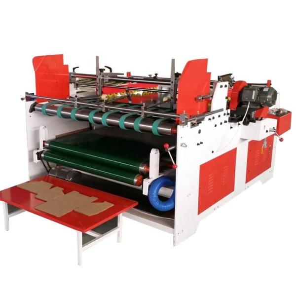 Semi Automatic Corrugated Cardboard Sheet Making Machine For Carton Box Folding