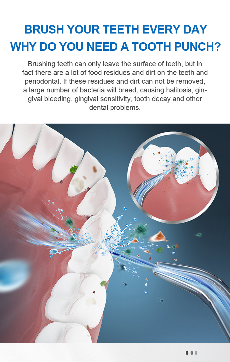 Cordless 350ml Portable Dental Water Flosser Jet For Festival Gift Giving