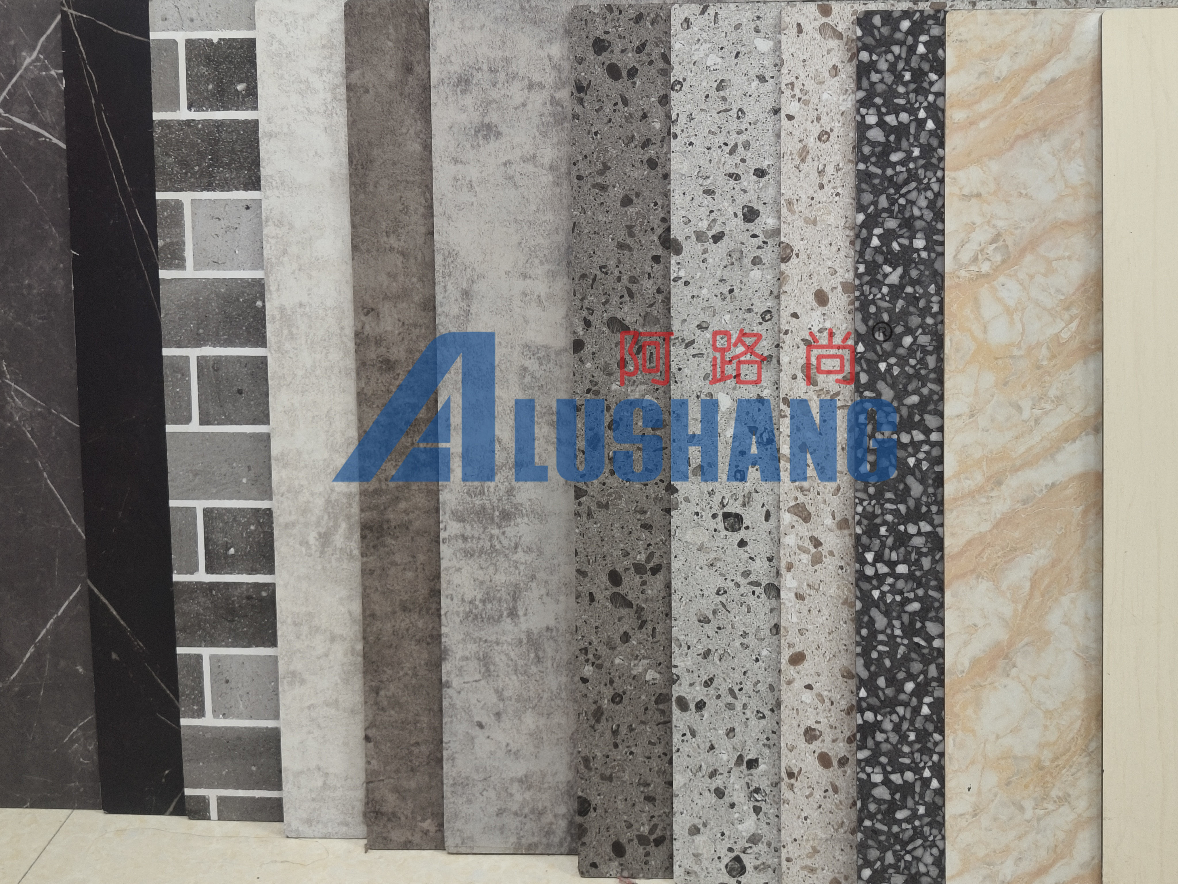 Mangosteen Pattern Grain Aluminum Composite Panel 0.4cm Water Resistant Interior Wall Acp Sheet