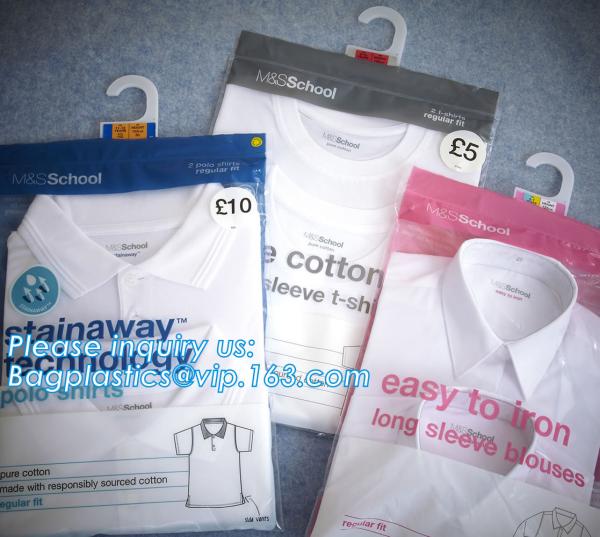 GARMENT PACKING HANGER BAGS, HOOK BAGS,GARMENT BAGS, BOTTON CLOSURE BAGS, EVA