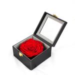 7-8CM Red Preserved Rose Gift Box For Celebration / Gift / Occasion