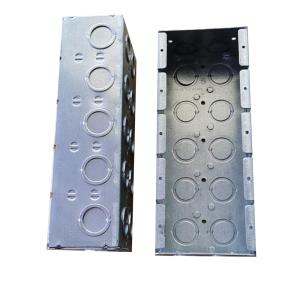 Wholesale 2 5 Gang Mansory Steel Conduit Box Zinc Plated Universal Knockouts 1/2&quot; 3/4&quot; from china suppliers