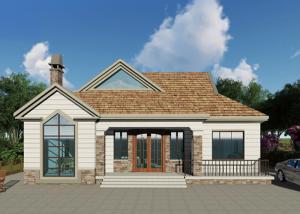 Wholesale Light Steel Frame Prefab Homes Luxury Villa Single Storey Modern with Classical Style from china suppliers