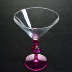 Pink Color Flamingo Shaped Stem Cocktail Crystal Glasses