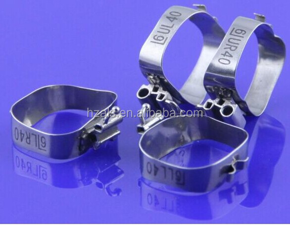Stainless Steel Molar Band Ring Braces Buccal Tube Orthodontic OEM