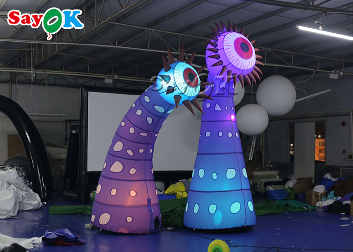 190T 4m Inflatable Lighting Decoration LED Eyes Flower