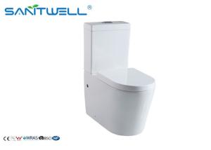 Wholesale Economic 2 piece toilet cyclone jets Bathroom santiary dual flush waterless from china suppliers