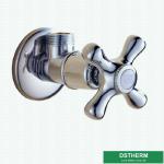 Bathroom G1/2" Thread Brass Chrome Plated Angle Valve Brass Color Coated Popular