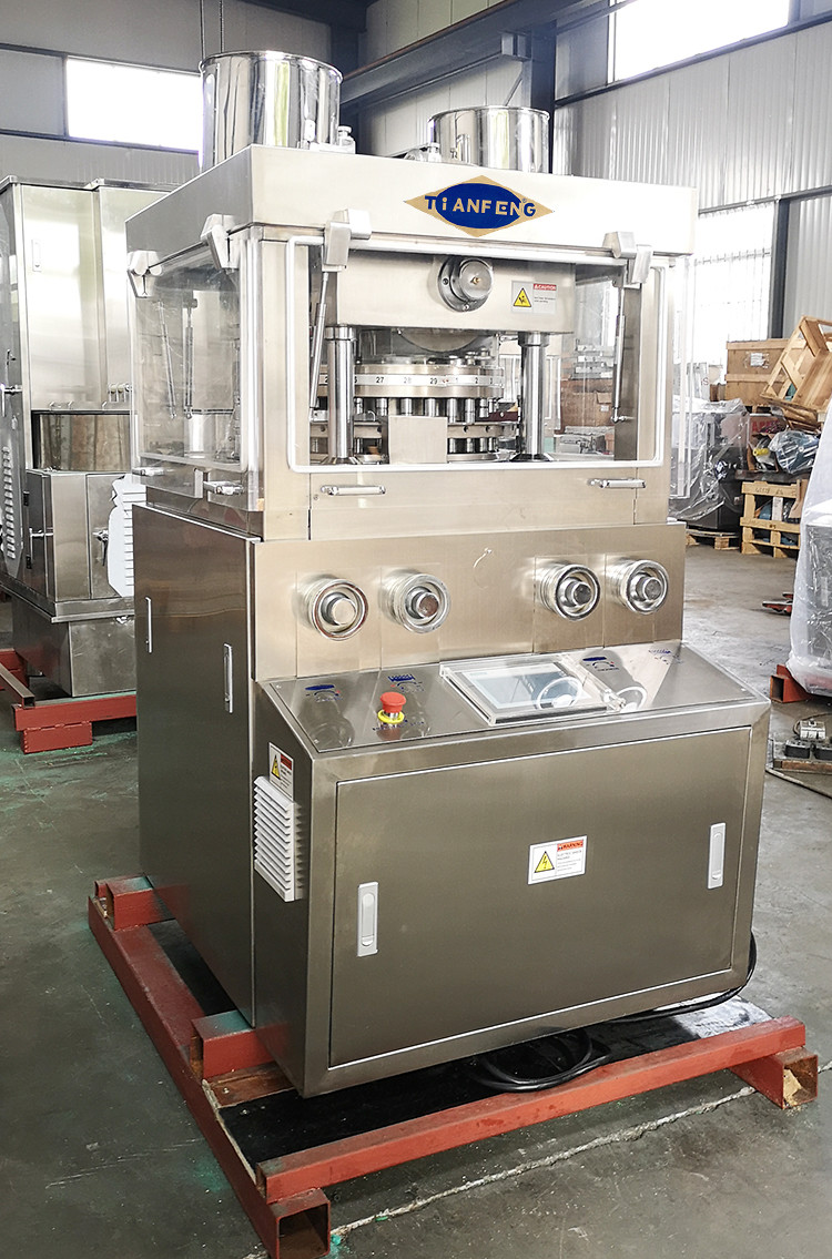 5.5KW Pharmaceutical Effervescent Pill Press Machine With PLC Touch Screen