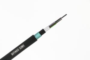 Wholesale 24 Core Outdoor Armored Single Mode Fiber Cable Over Head Black UV Polyethylene from china suppliers