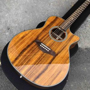 Wholesale Top Quality Cutaway K24c Natural Koa wood acoustic guitar,Factory Custom 41 inch k24 Koa classic guitar,Free shipping from china suppliers