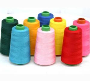 Wholesale Embroidery Dyed Polyester Yarn 20 / 2 100% Polyester Sewing Thread For Jeans from china suppliers