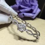 PIAGET brand jewelry Piaget Rose bracelet in 18K white gold set with 190
