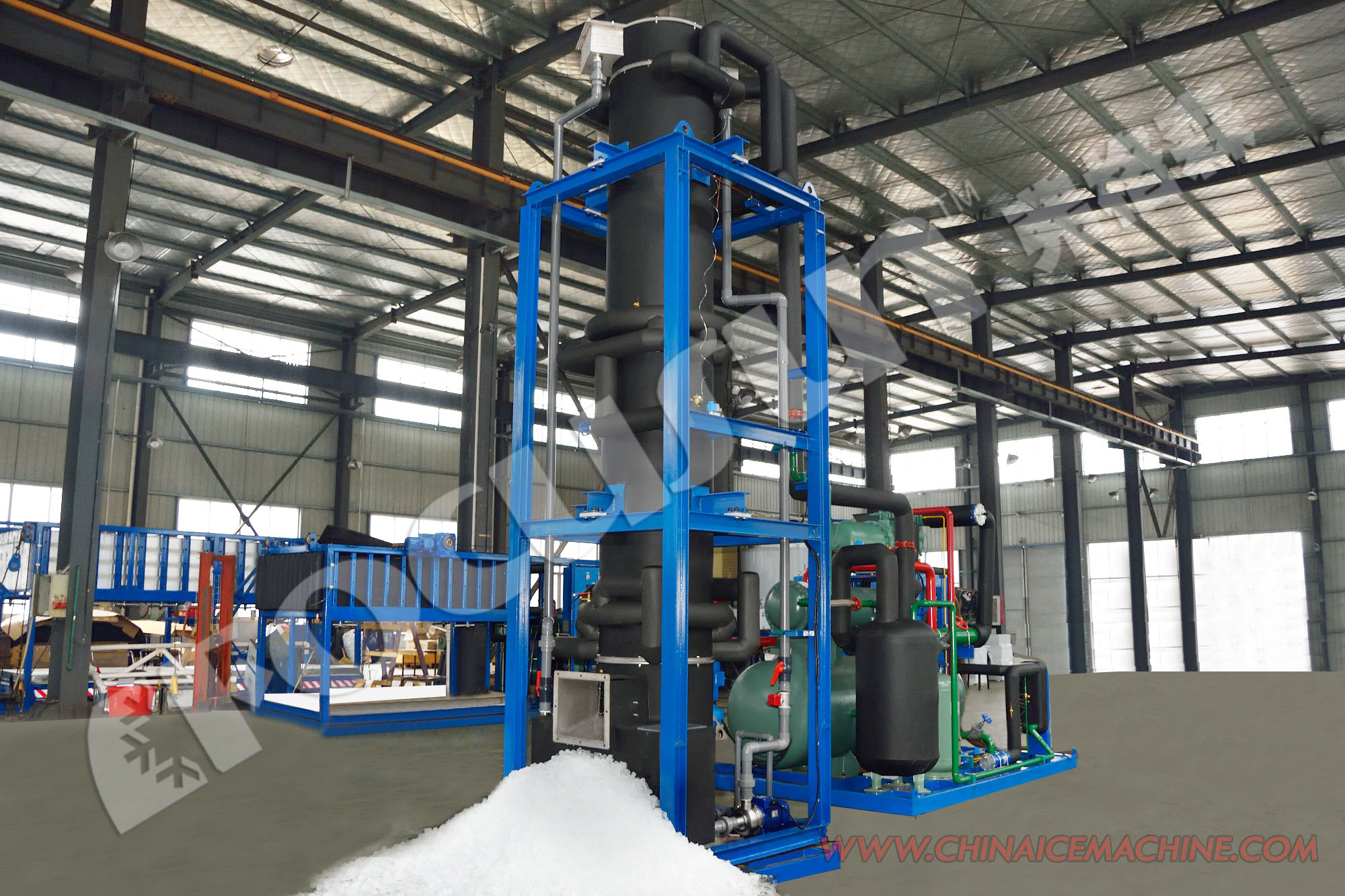 30kw Power Supply Industrial Ice Tube Machine for Gourmet Beverage Preservation 8 Tons