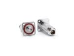 N Female to SMA Female 4 Holes Flange RF Adapter