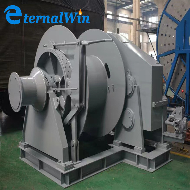 500Kn Marine Boat High Speed Hydraulic Winches With Double Drums