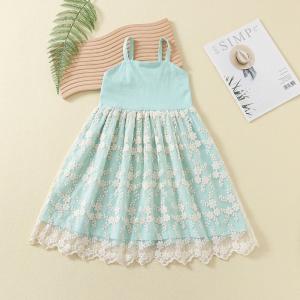 Wholesale Toddler Baby Girls Tutu Dress Tulle Sundress Ribbed Top Layered Tulle Skirt Spaghetti Strap Dresses from china suppliers