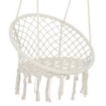 Max 330Lbs Indoor Hanging Rope Chair 7Pounds For Bedroom