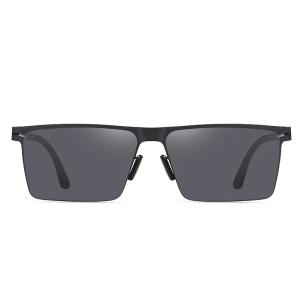 Wholesale Ultralight Metal Frame Sunglasses Double UV Coating , Male Sunglasses For Driving from china suppliers