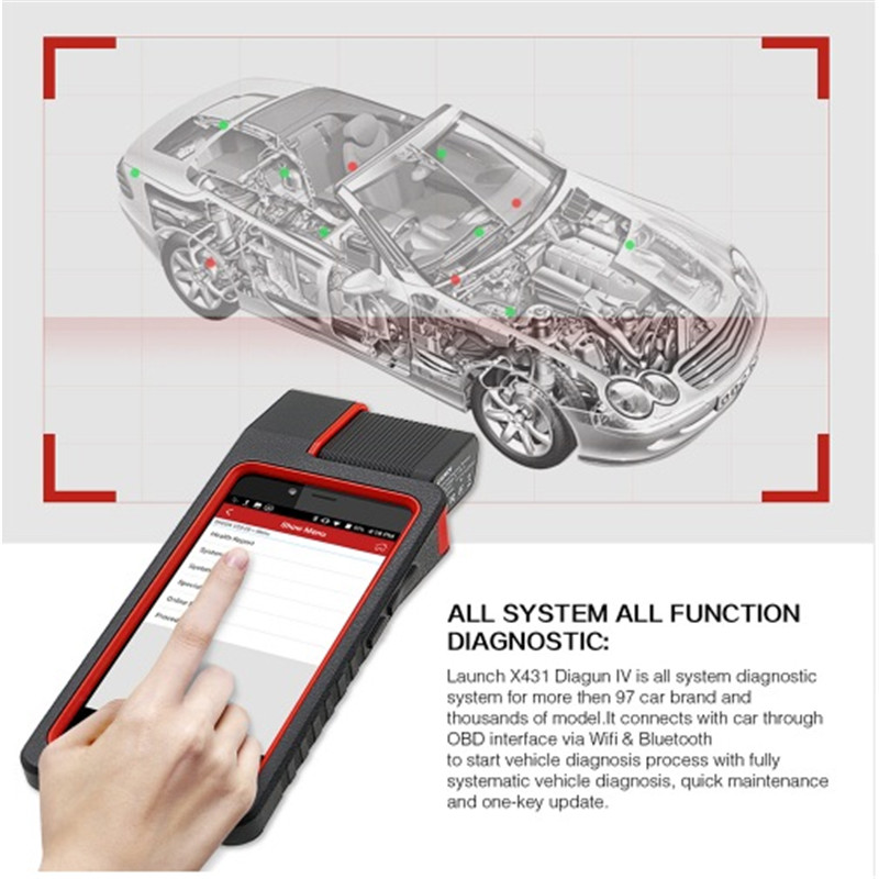 Official Diagun Launch X431 Master Scanner IV Full System Bluetooth Wifi Diagnostic Tool