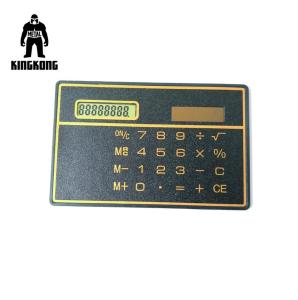 Wholesale Portable Micro PVC Business Cards , Black Blank Plastic Id Cards Solar Calculated from china suppliers