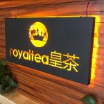 Storefront Wall Mounted Outdoor LED Light Box Hollow Out Stainless Steel Brushed
