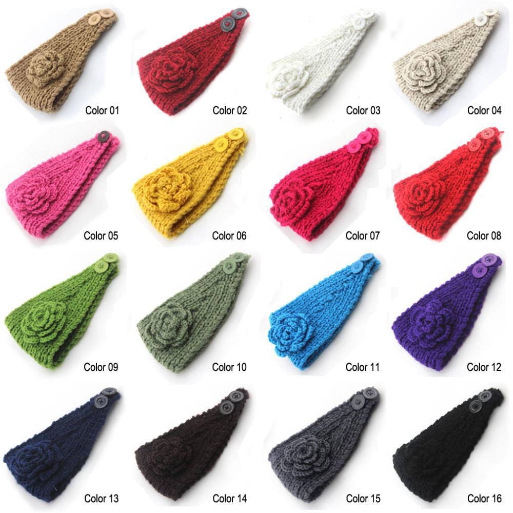 Women knitted Warm Crochet Headbands Knitted Headbands Headwraps For Women Ladies accessor