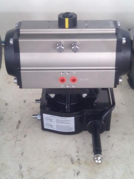 pneumatic valve with pneumatic actuator&manual dual-purpose valve Pneumatic