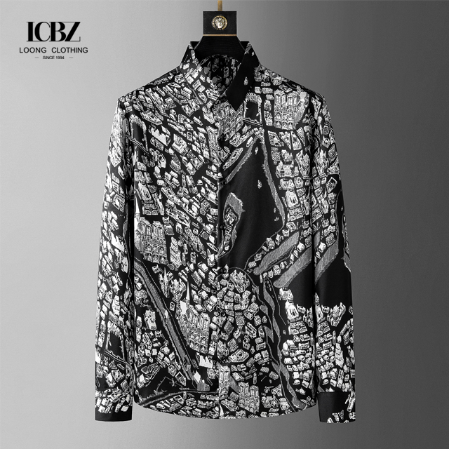 Turn-down Collar Plain Dyed Long Sleeve Casual Plus Size Formal Dress Shirts For Mens