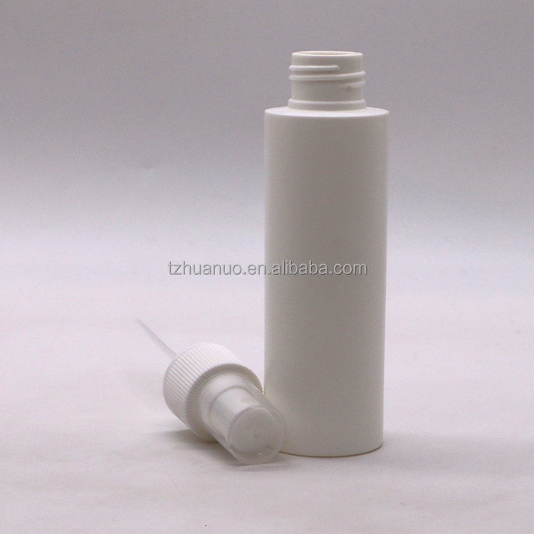 100ml HDPE Flat Shoulder Sprinkler Bottle for Alcohol Spray in Large Quantity