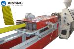 Jiangsu Flat Corrugated Pipe Making Machine , Plastic Pipe Production Line