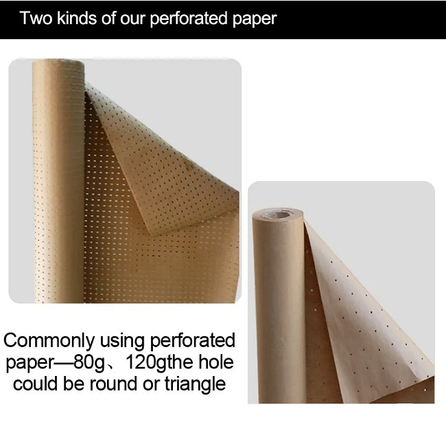 Smooth Surface 1.2mm Thickness Perforated Kraft Paper For Packaging