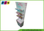 Floor Standing Cardboard Pop Displays Equip Three Shelves For Kids Cosmetics