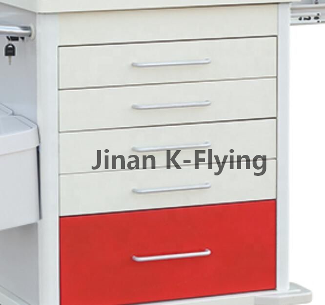 Factory direct supply abs equipment cart  rescue treatment medicine delivery hospital medical trolley