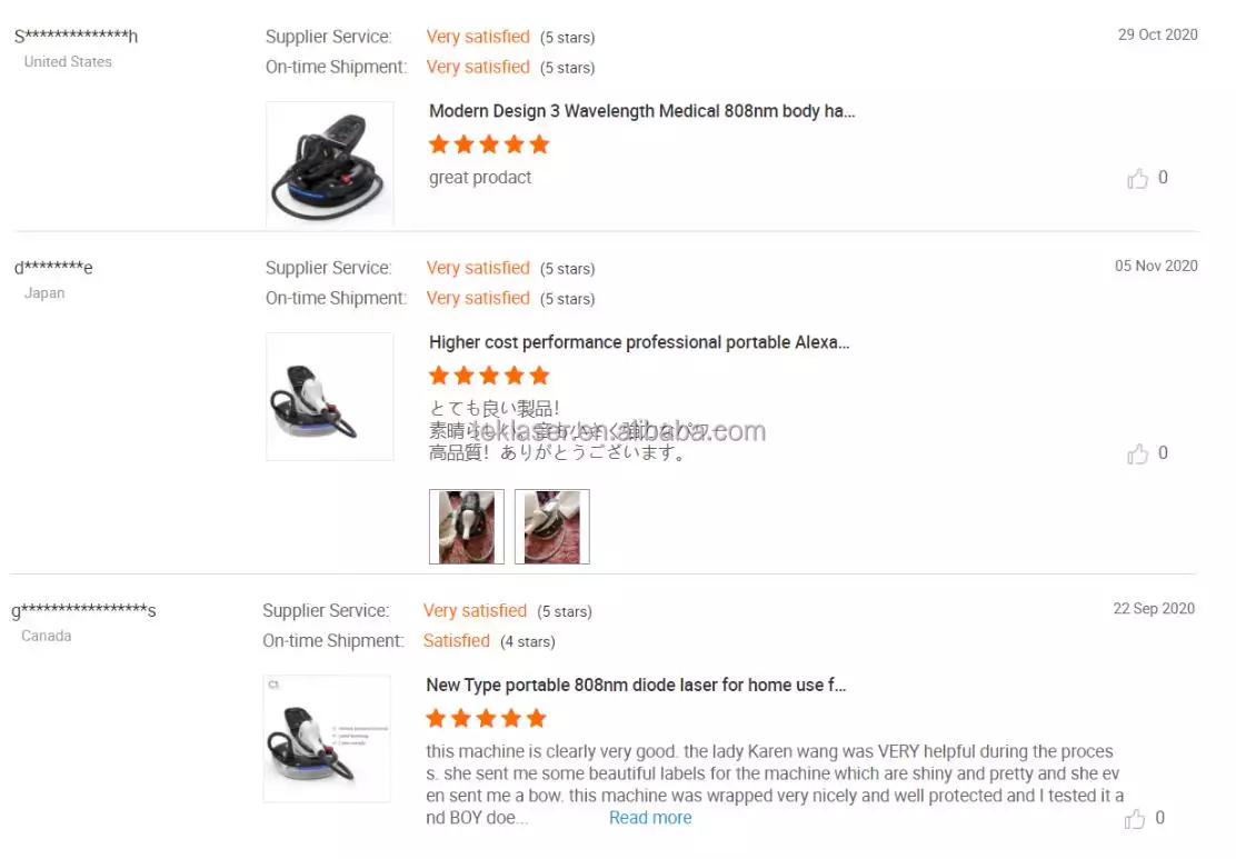 Professional 3 Wavelength Laser Diodo for At-Home Hair Removal and Skin Rejuvenation