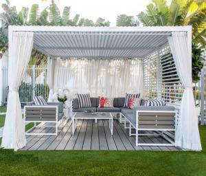 Wholesale Aluminum Retractable Pergola Roof Villa Garden Landscape Leisure Shade Patio from china suppliers