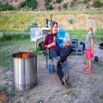 Charcoal Steel Camping Solo White Cooking Fire Pits Smokeless