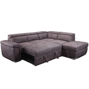 Durable Comfortable Sleeper Sofa , Abrasion Resistant Fabric Couch Bed