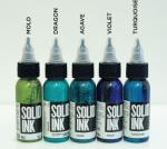 Non Hazardous Colors Tattoo Ink Pigment Solid 30ML 60ML with glycerin