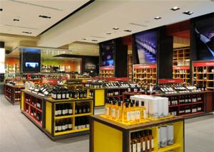 Wholesale Red Wine Wood Display Stand Shop Display Showcase For Store Shop Shopping Mall from china suppliers