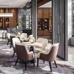 Modern Commerical Wood Dining Chairs With Leather Seats Fashion Elegant Style