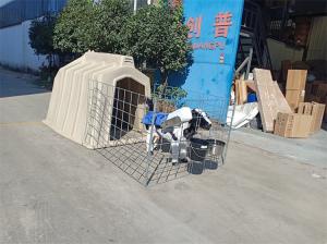 Wholesale PE Material House Isolation Room Calf Shelters Plastic Calf Hutch 2200 * 1500 * 1550 mm from china suppliers
