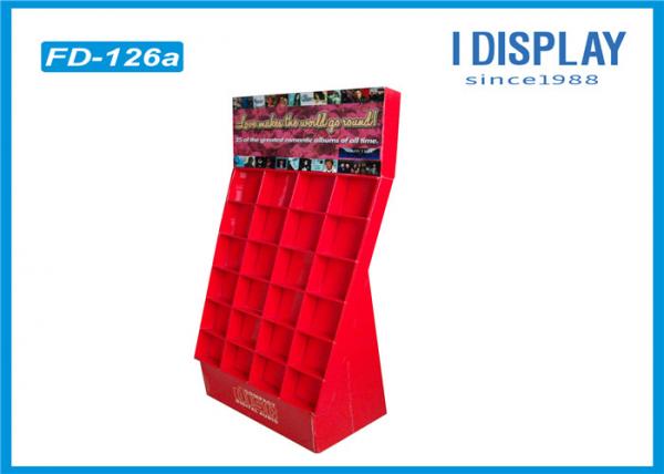 Quality Custom Cardboard Pallet Display Racks Five Shelf Double Show For Envelopes for sale