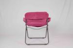 Kids Rose Red Leisure Metal Folding Chairs With Heavy Duty Polyester Fabric