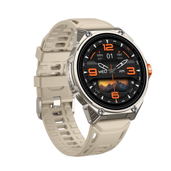 KW348 GPS Sport Smartwatch with AMOLED Display 5ATM Waterproof