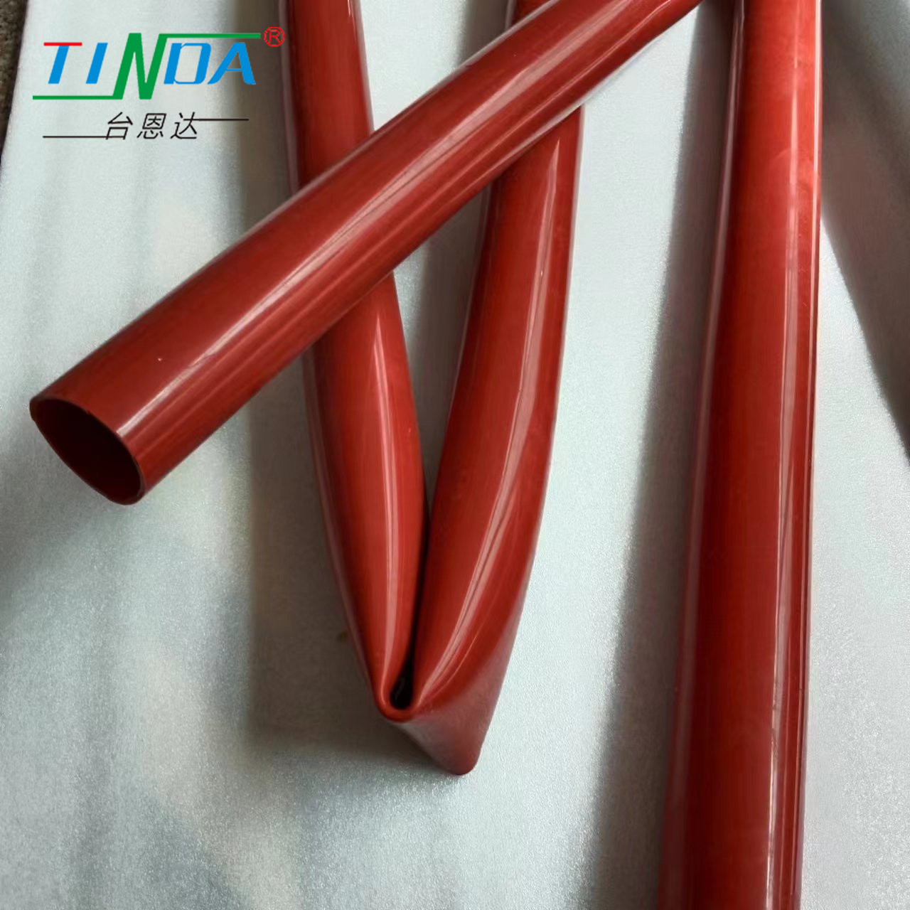 Chemical / Heat Resistant Red Rubber Sleeve For Plastic Film Printing