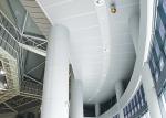 3mm Thickness Aluminum Cladding Panel Outdoor Pvdf Curved Silver Color